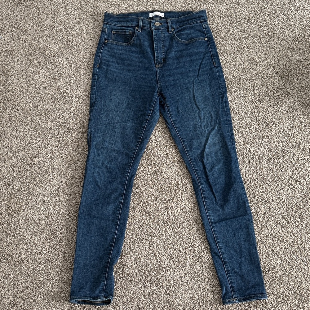 LOFT Women's Skinny Jeans - Dark Blue